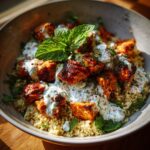 herbed chicken and couscous bowls z tzatziki przepis