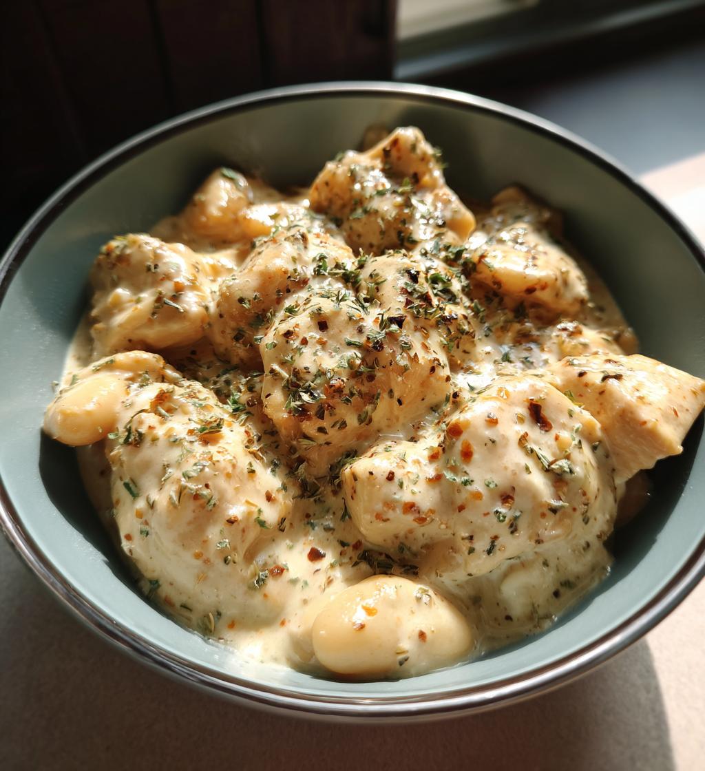 kremowe biale chili z kurczakiem przepis