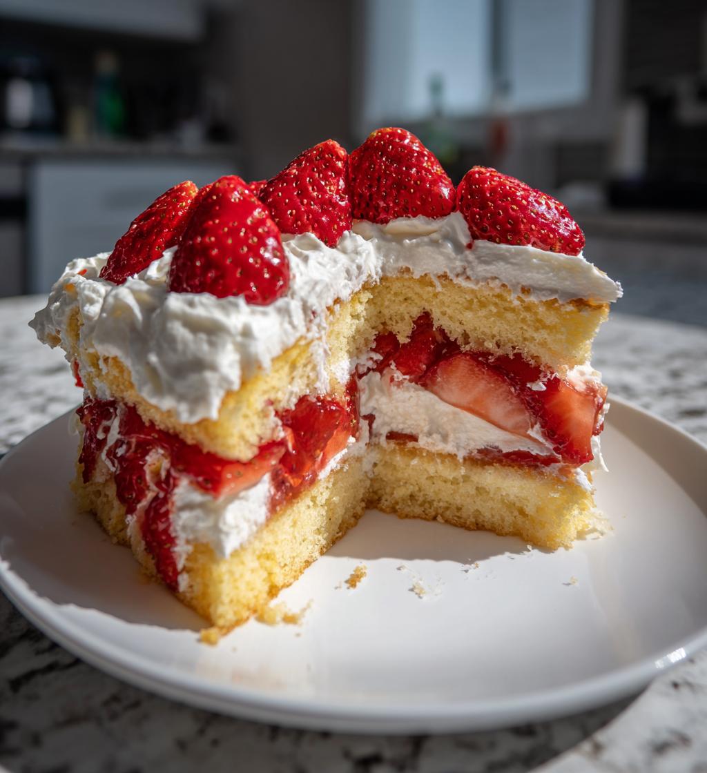 latwy torcik truskawkowy przepis deserowy