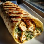 lemon oregano chicken wraps z tabbouleh