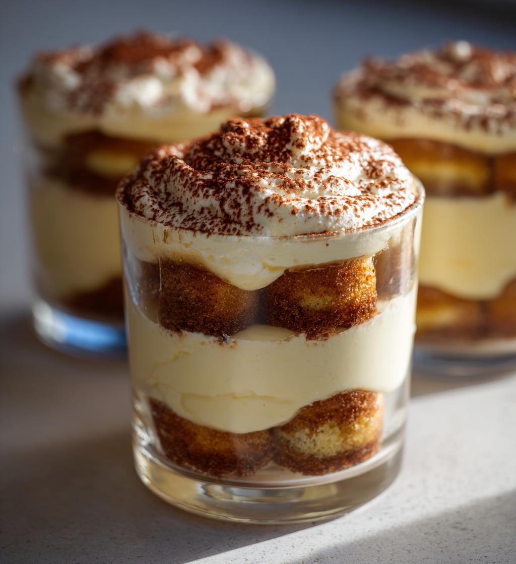mini tiramisu w kubeczkach bez pieczenia