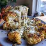 pieczone steki z kalafiora z mozzarella na obiad