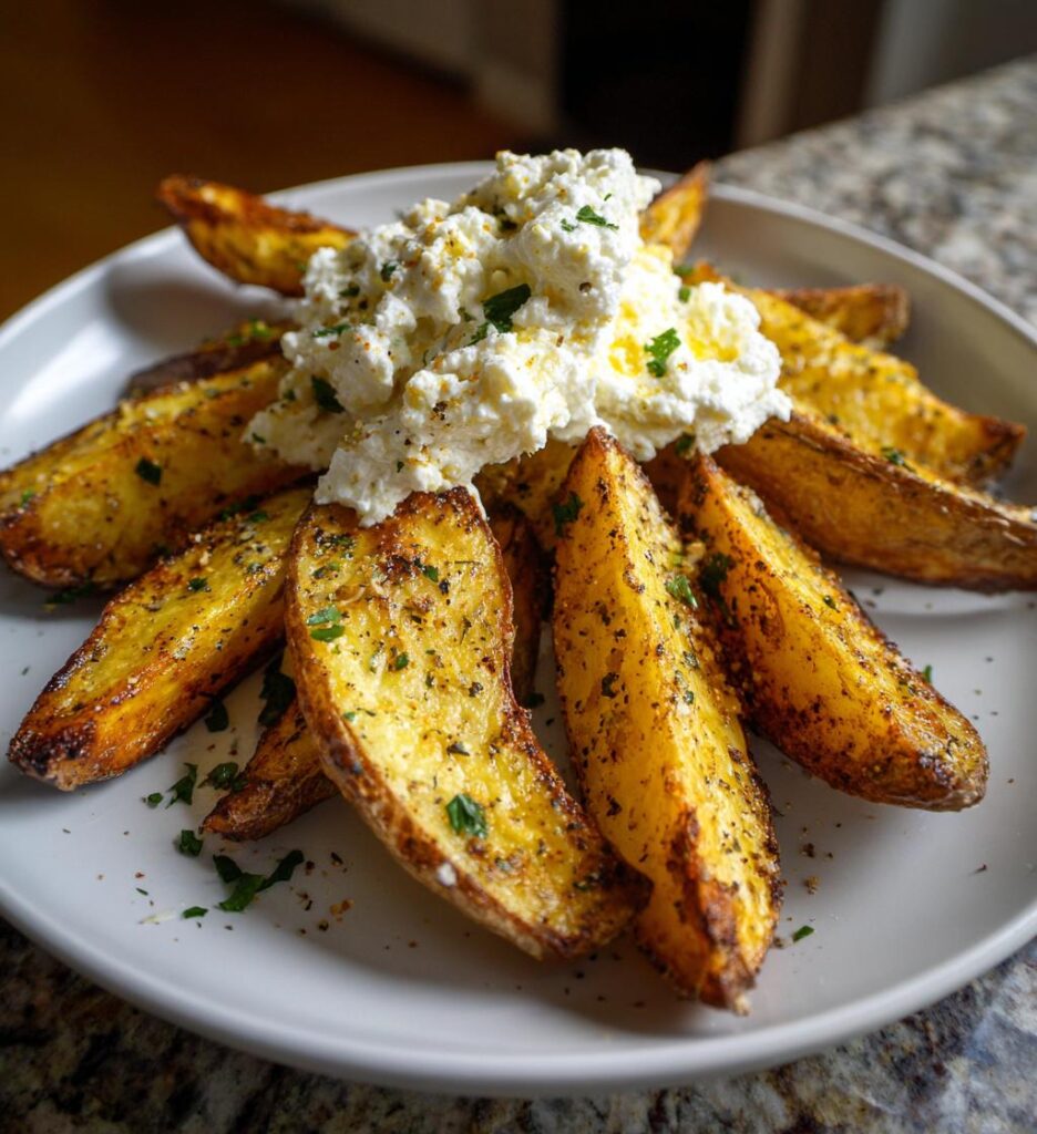 pieczone ziemniaki z bita feta to pyszna przekaska