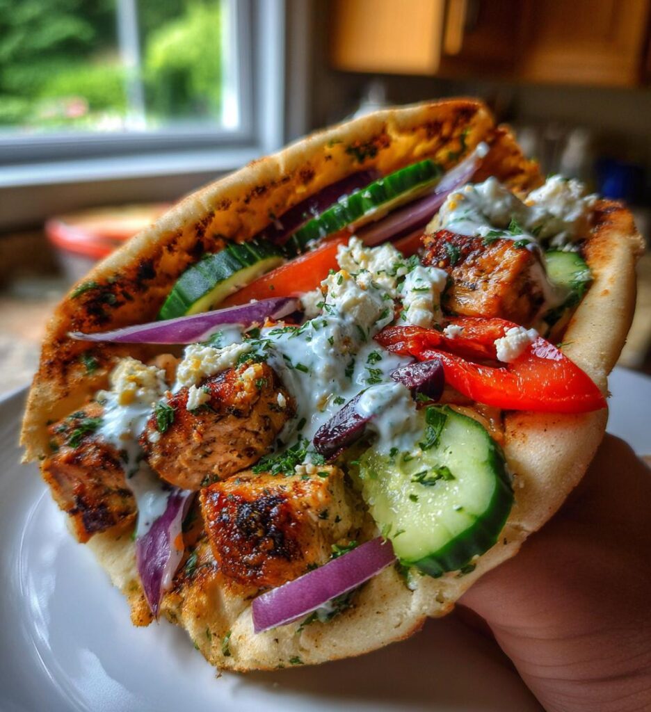 pita z kurczakiem po srodziemnomorsku przepis ktory zachwyca