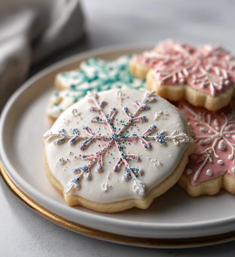 swiateczne ciasteczka cukrowe z lukrem krolewskim