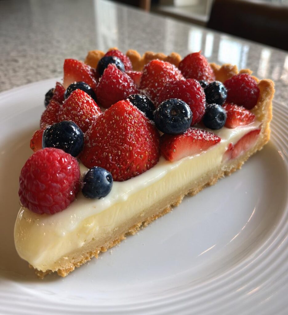 tarta owocowa z kremem cukierniczym przepis