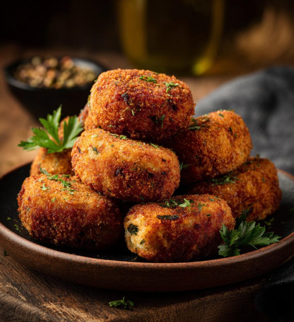 Krokiety z Kapustą i Grzybami