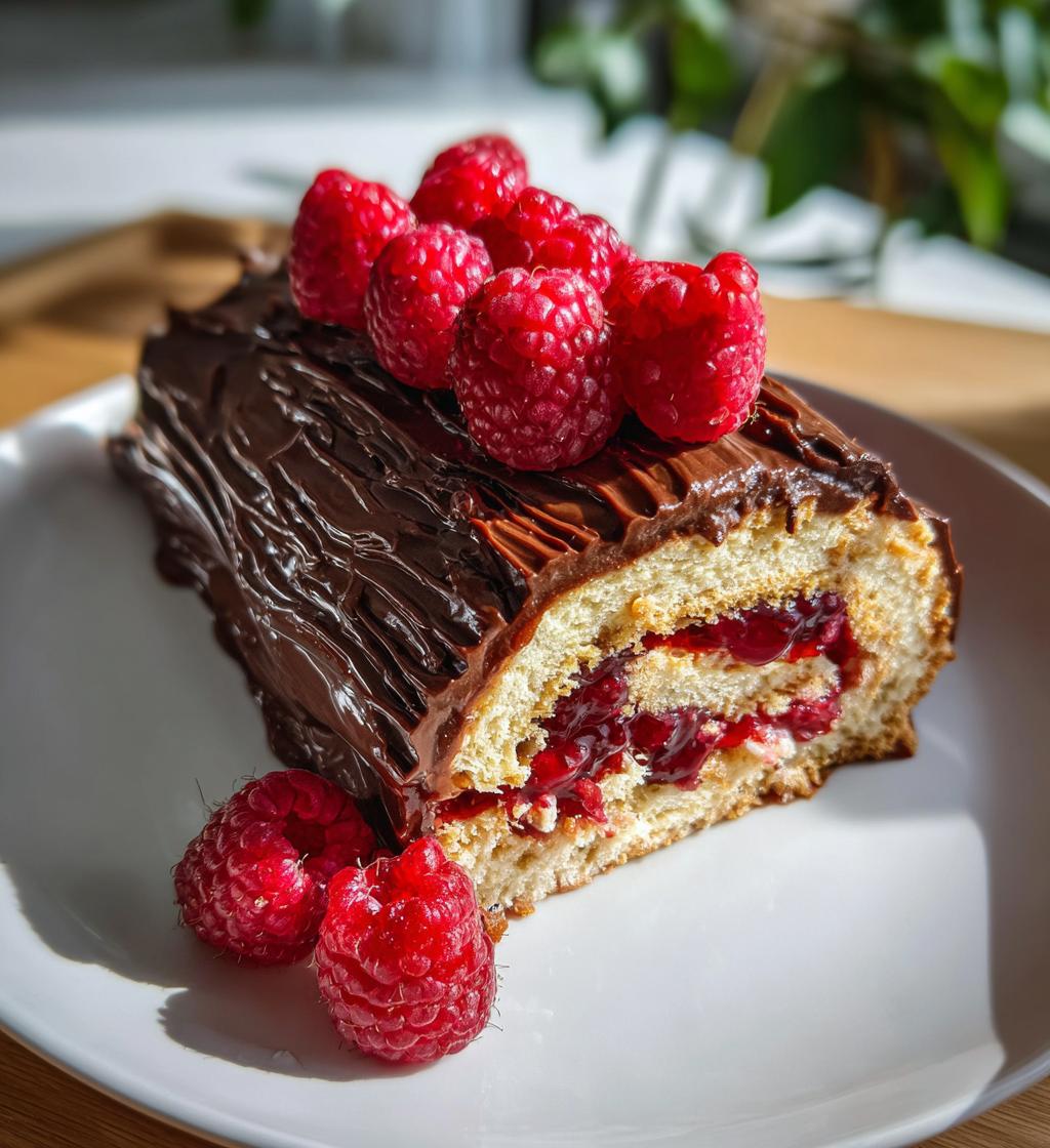 buche de noel framboise