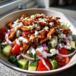 sałatka gyros z kurczakiem