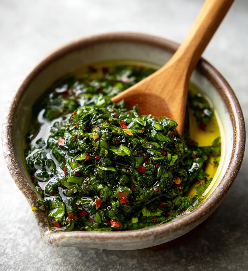 basil chimichurri sauce