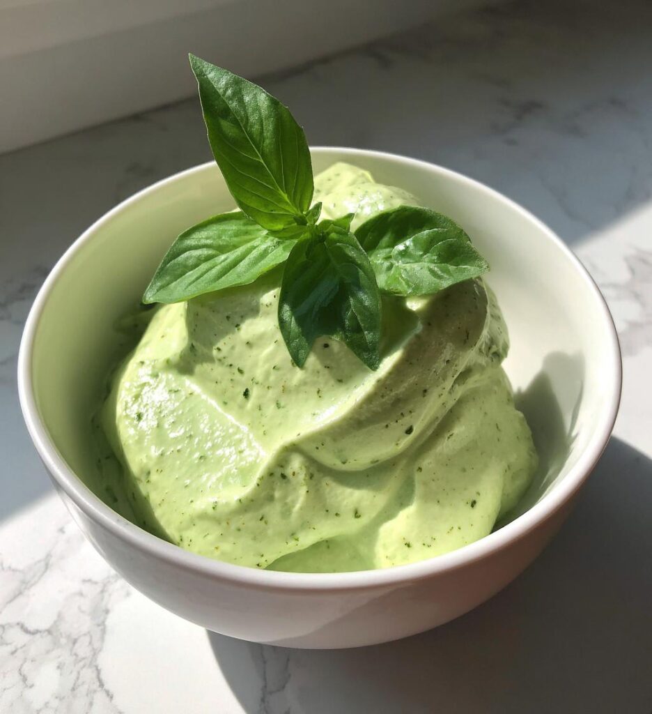 basil dessert
