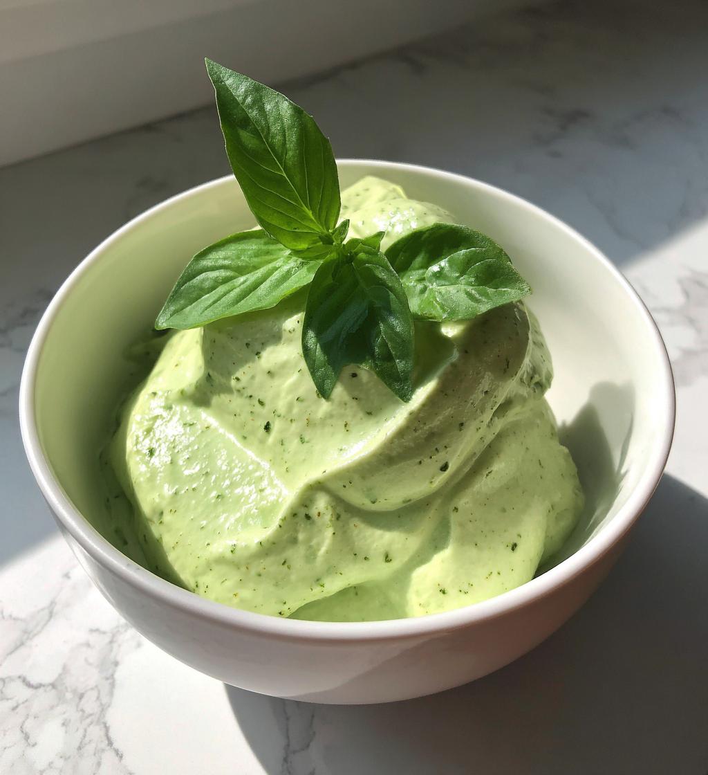 basil dessert