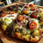 basil pesto pizza