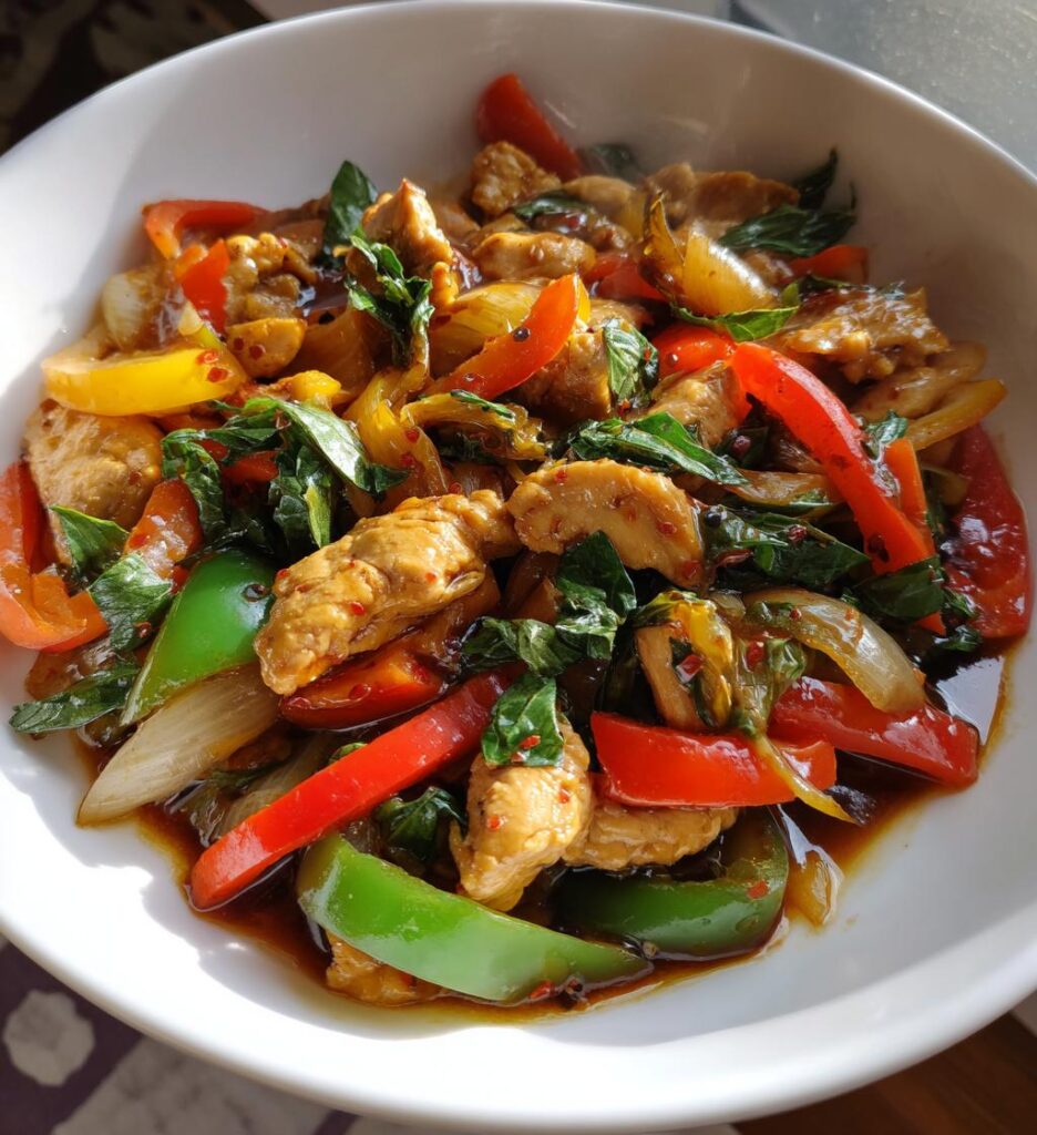 basil stir fry