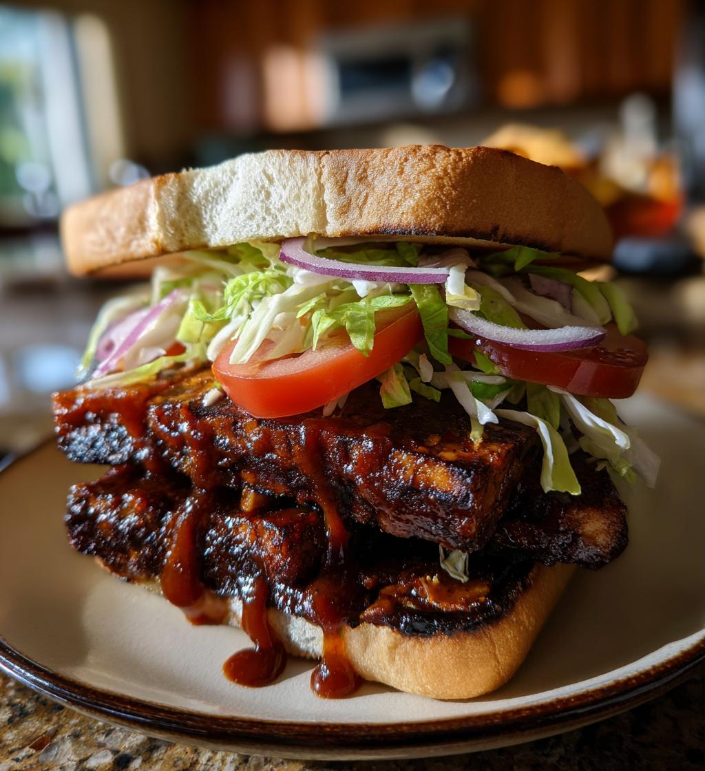 bbq tofu sandwich