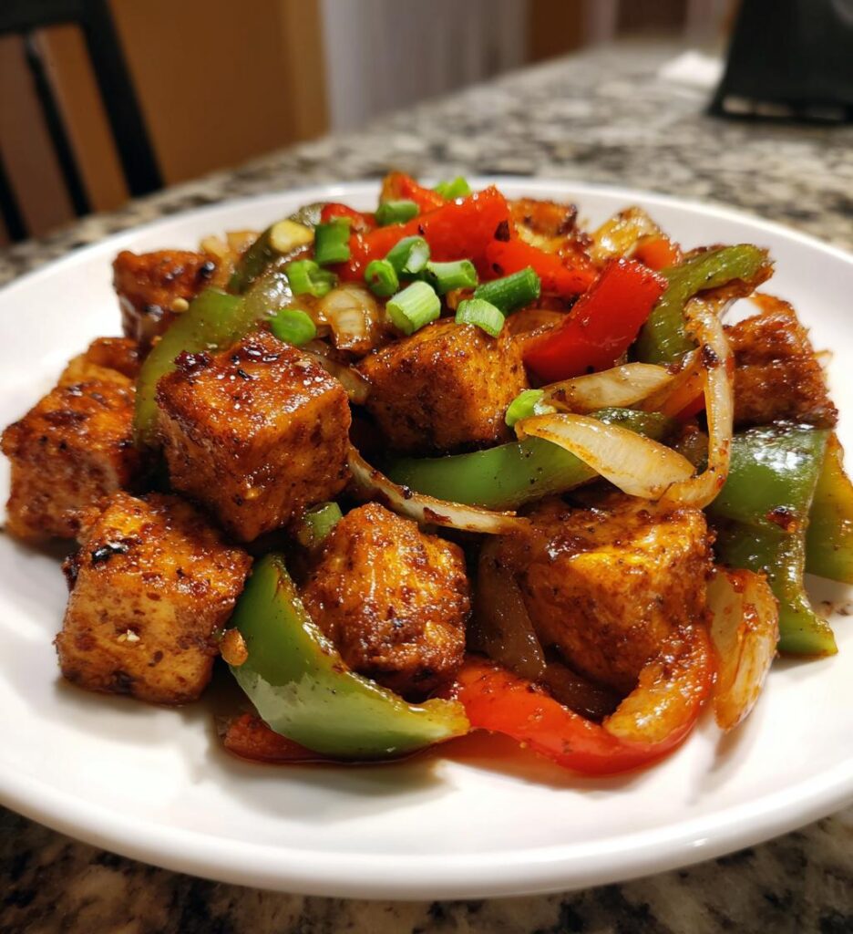 black pepper tofu