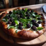 blackberry basil ricotta pizza