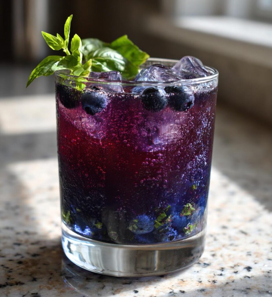 blueberry basil lemonade