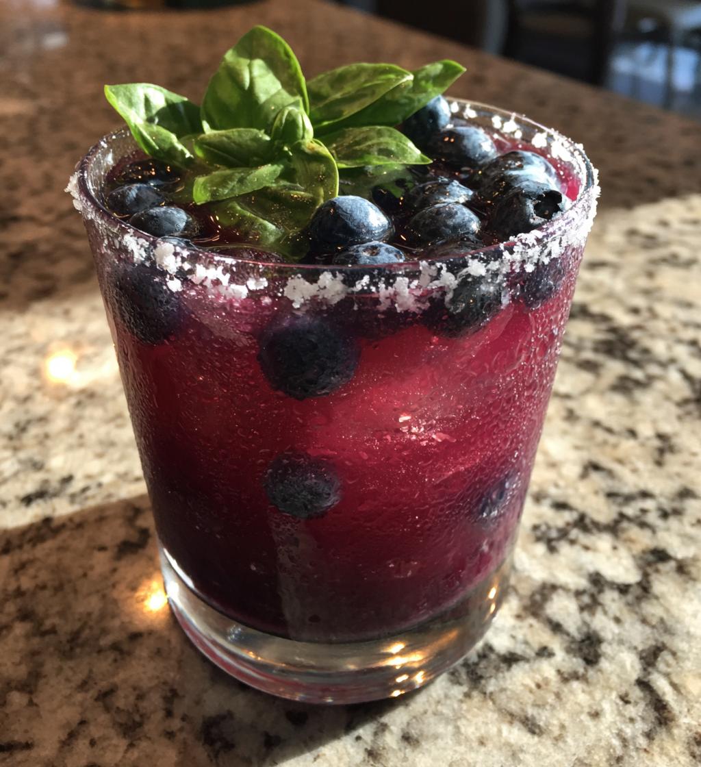 blueberry basil margarita