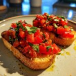 bruschetta with tomato and basil