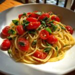 cherry tomato and basil pasta