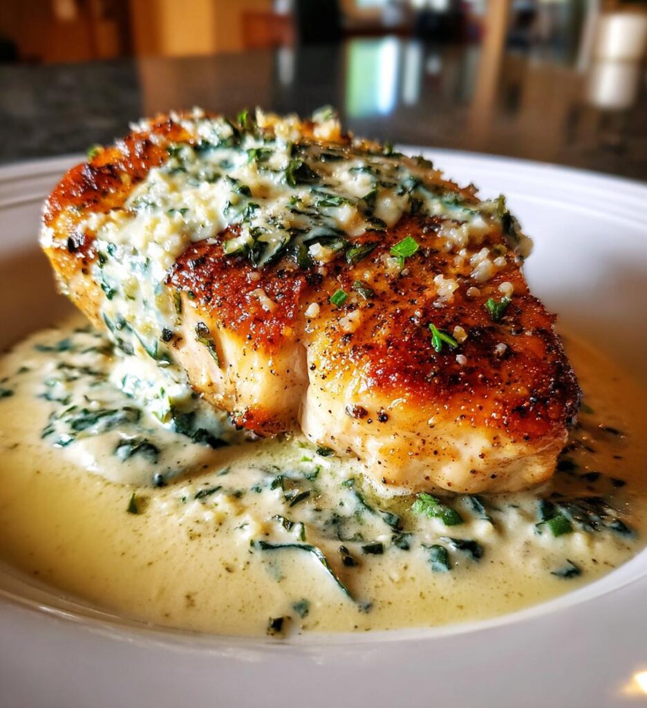 chicken in basil cream sauce