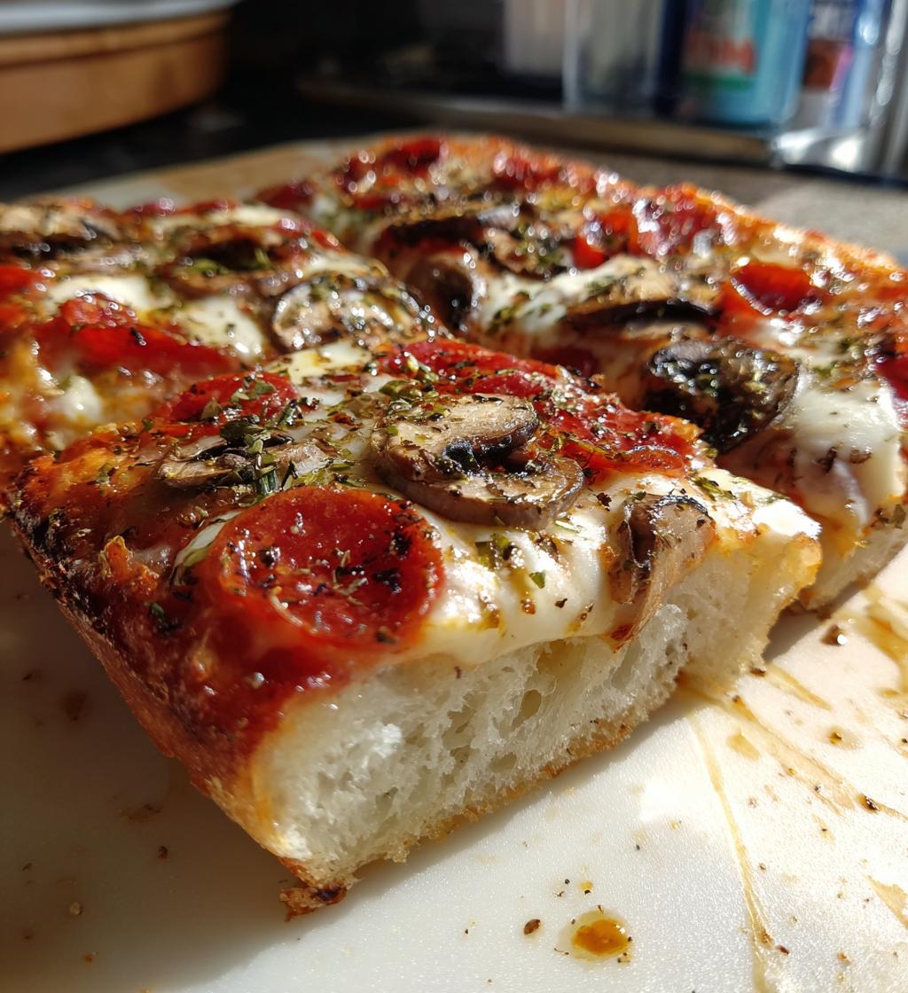 pizza na grubym cieście