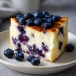 tvarohové řezy s borůvkami