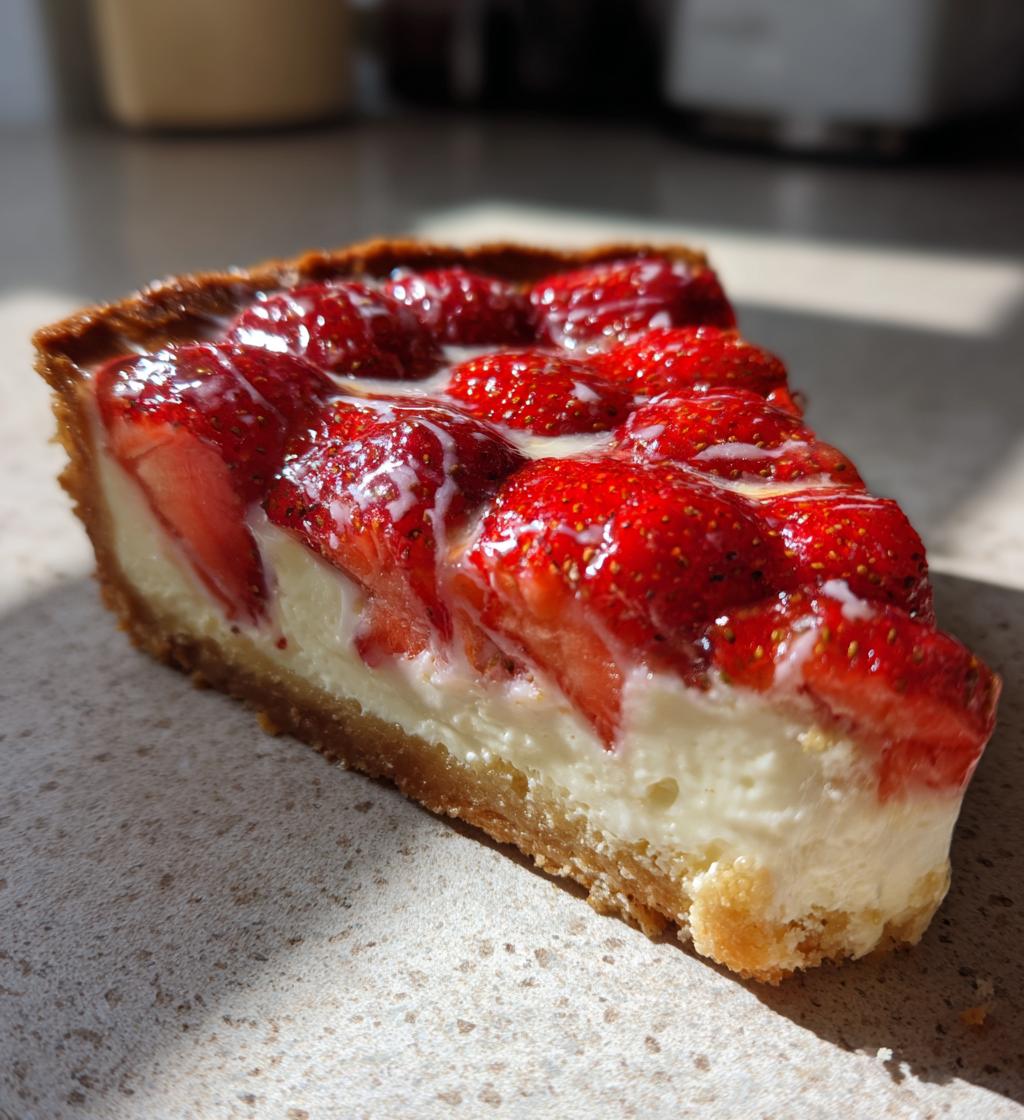 tvarohové řezy s jahodami