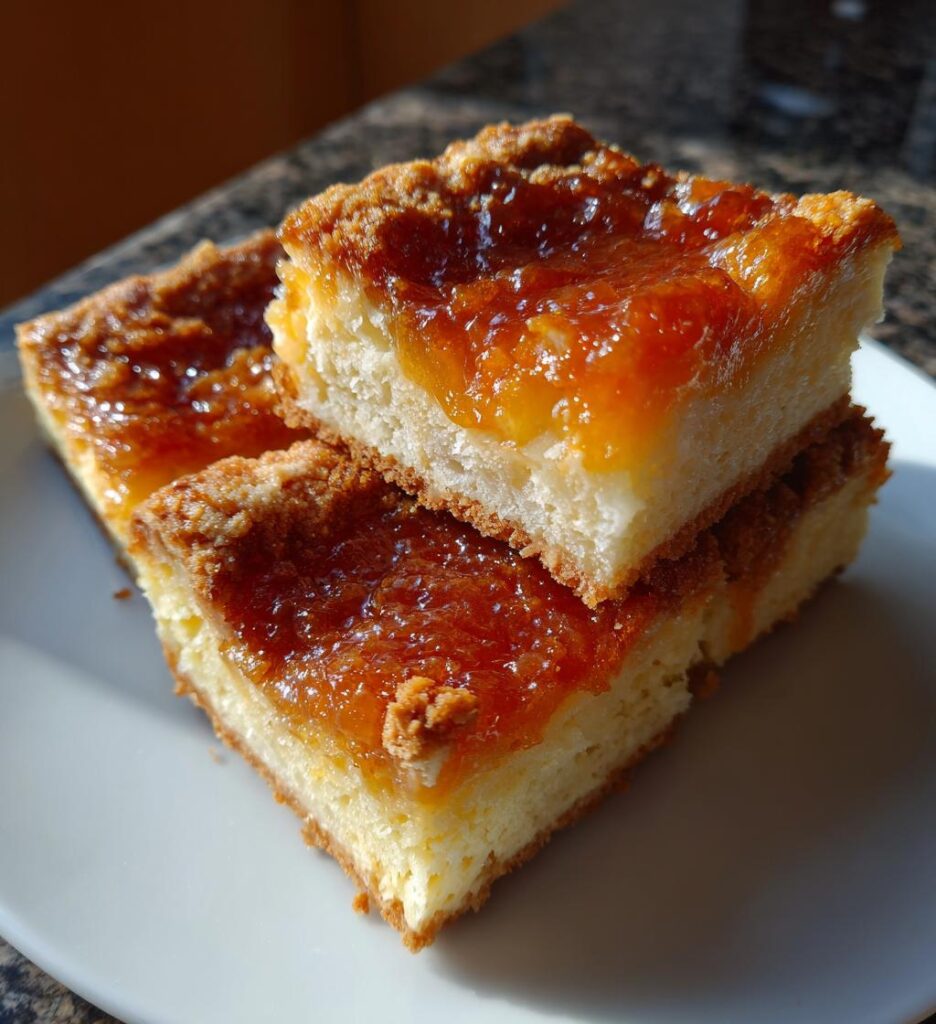 tvarohové řezy s meruňkami